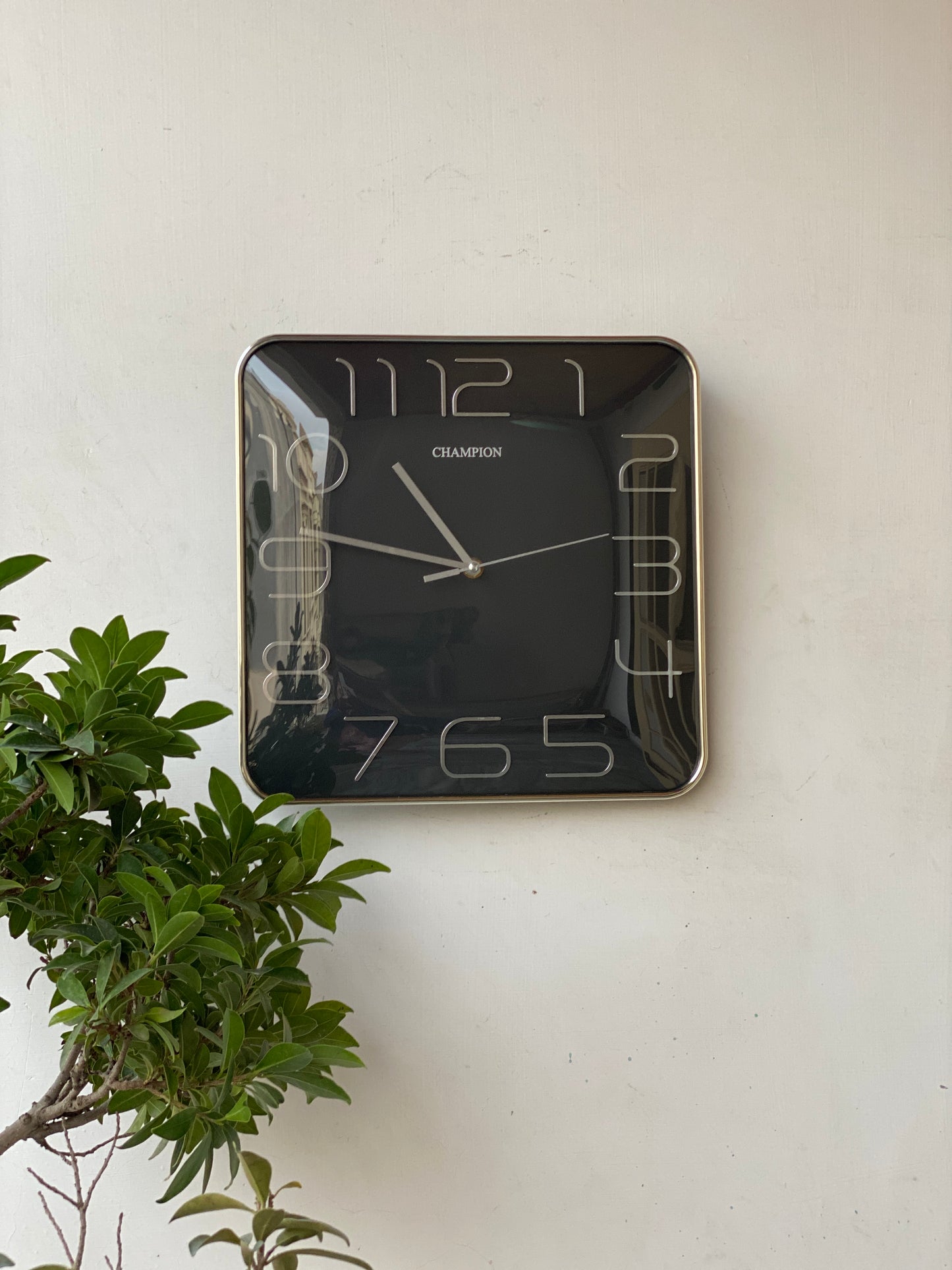 Modern Black Square Wall Clock CS-018