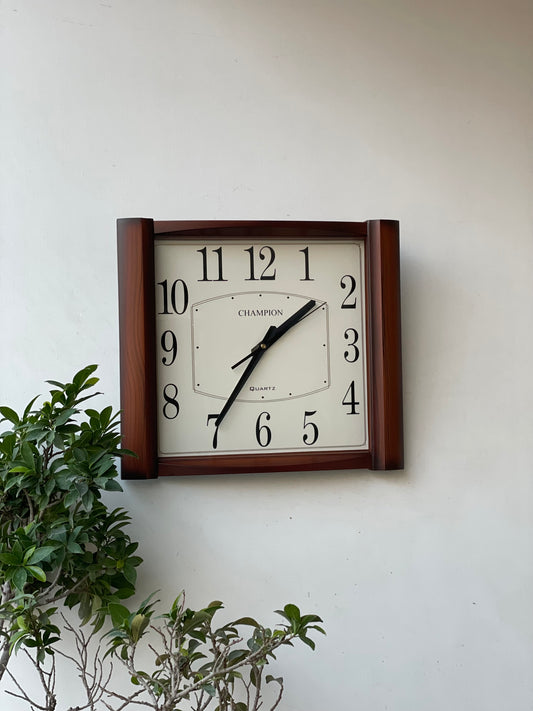 Creamy Square Wall Clock CS-011