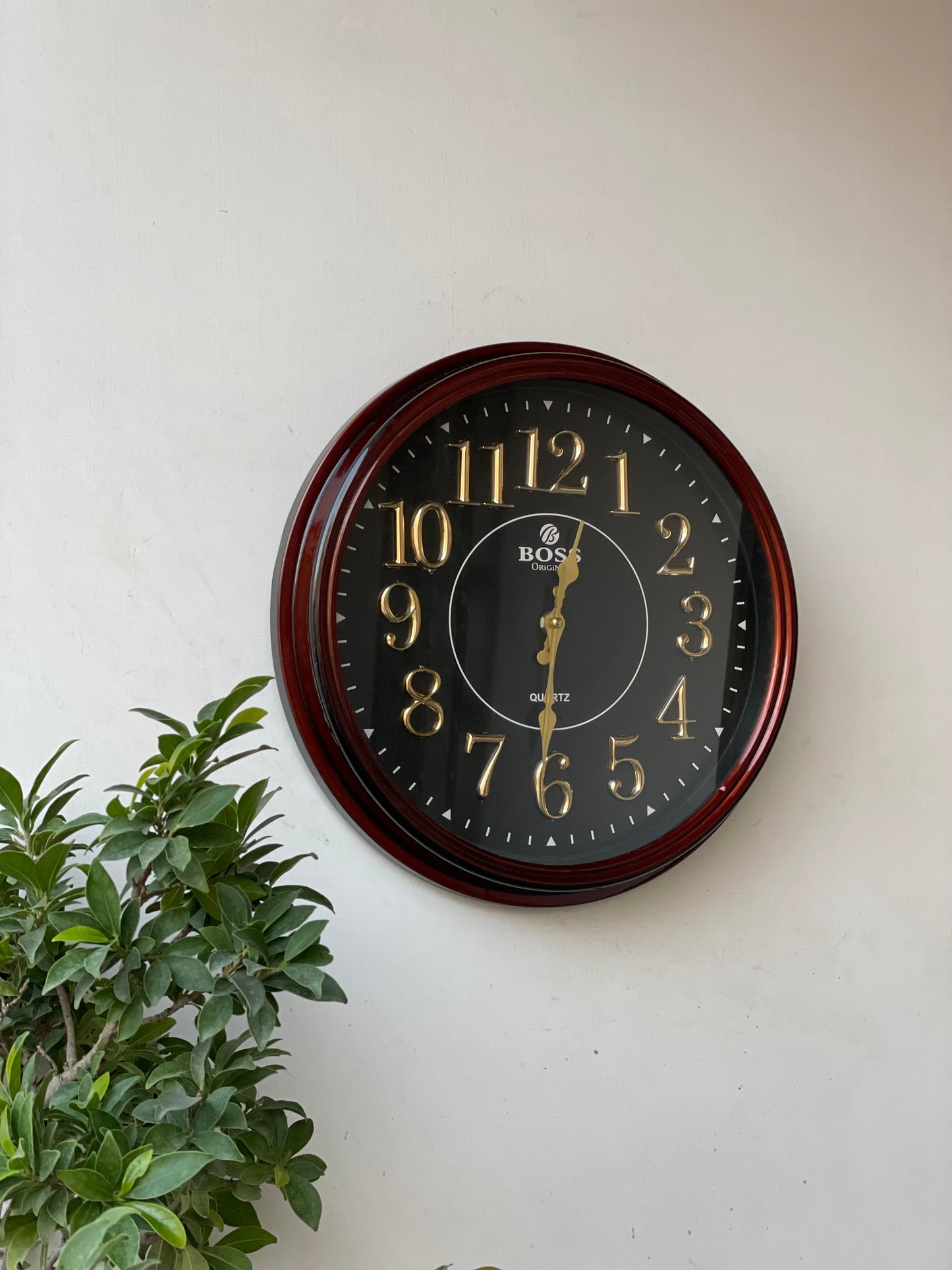 Brown Moon Wall Clock CS-003