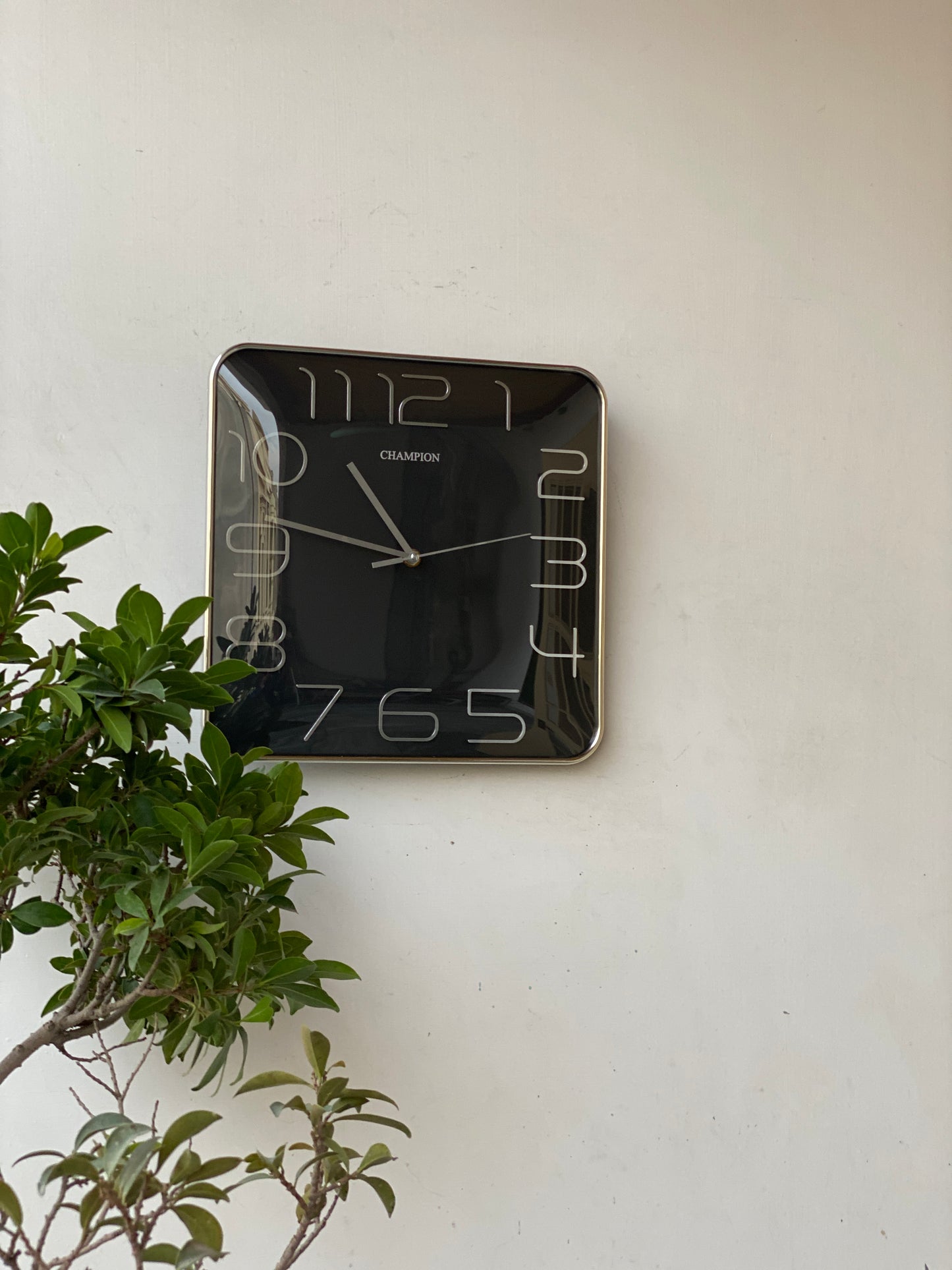 Modern Black Square Wall Clock CS-018