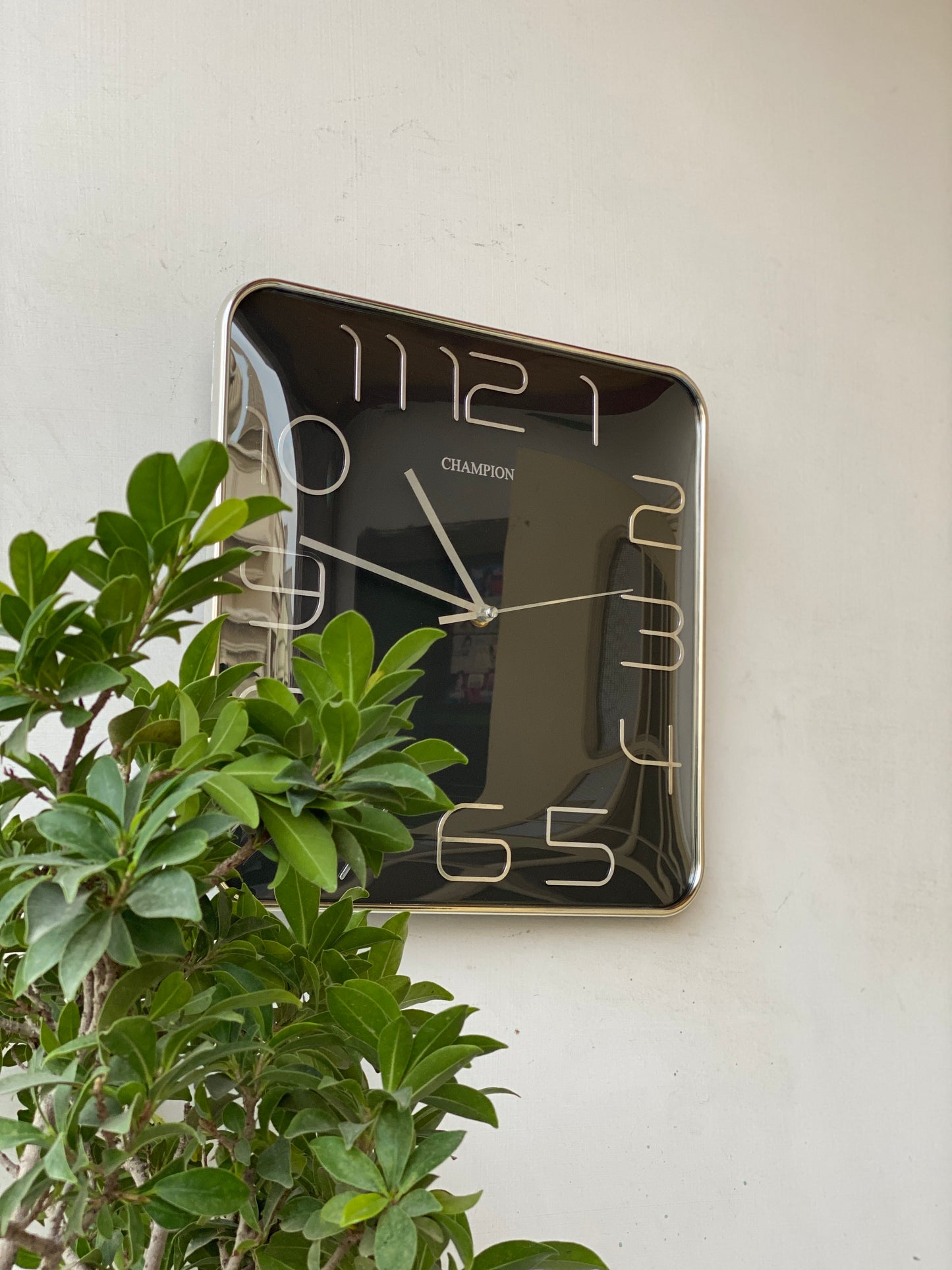 Modern Black Square Wall Clock CS-018