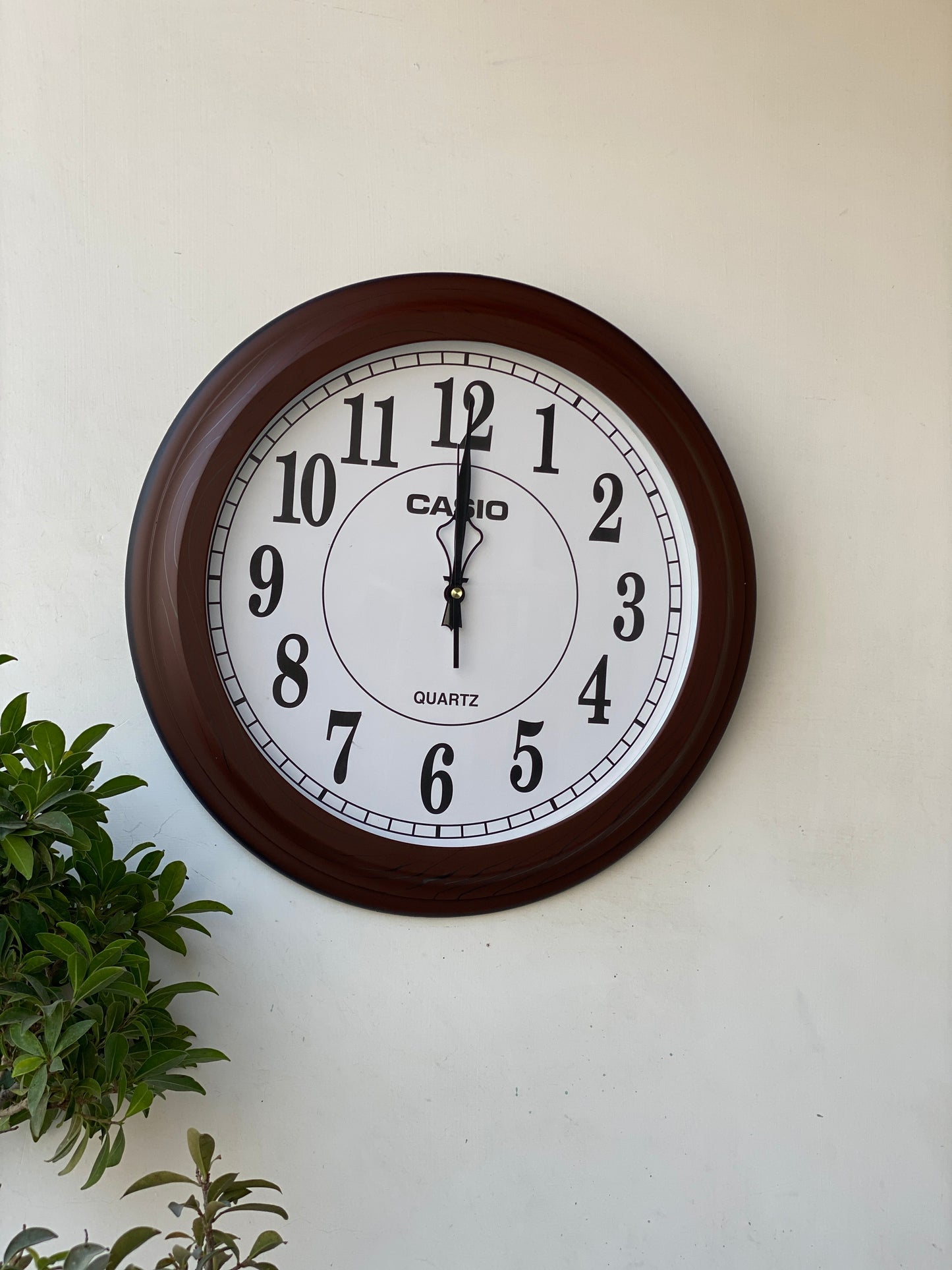 Classic Casio Brown Wall Clock CS-037