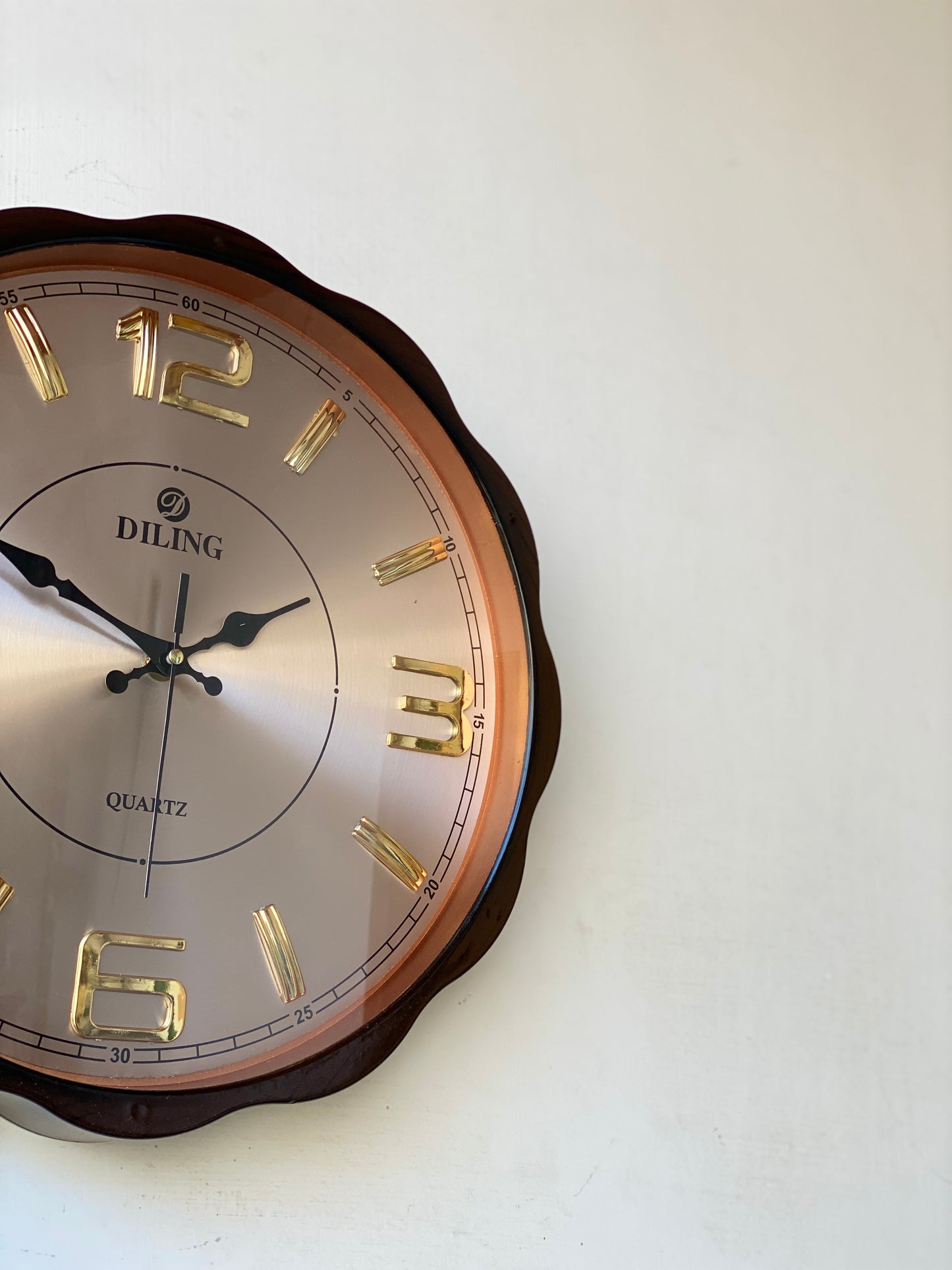 Maroon Scallop Wall Clock CS-027