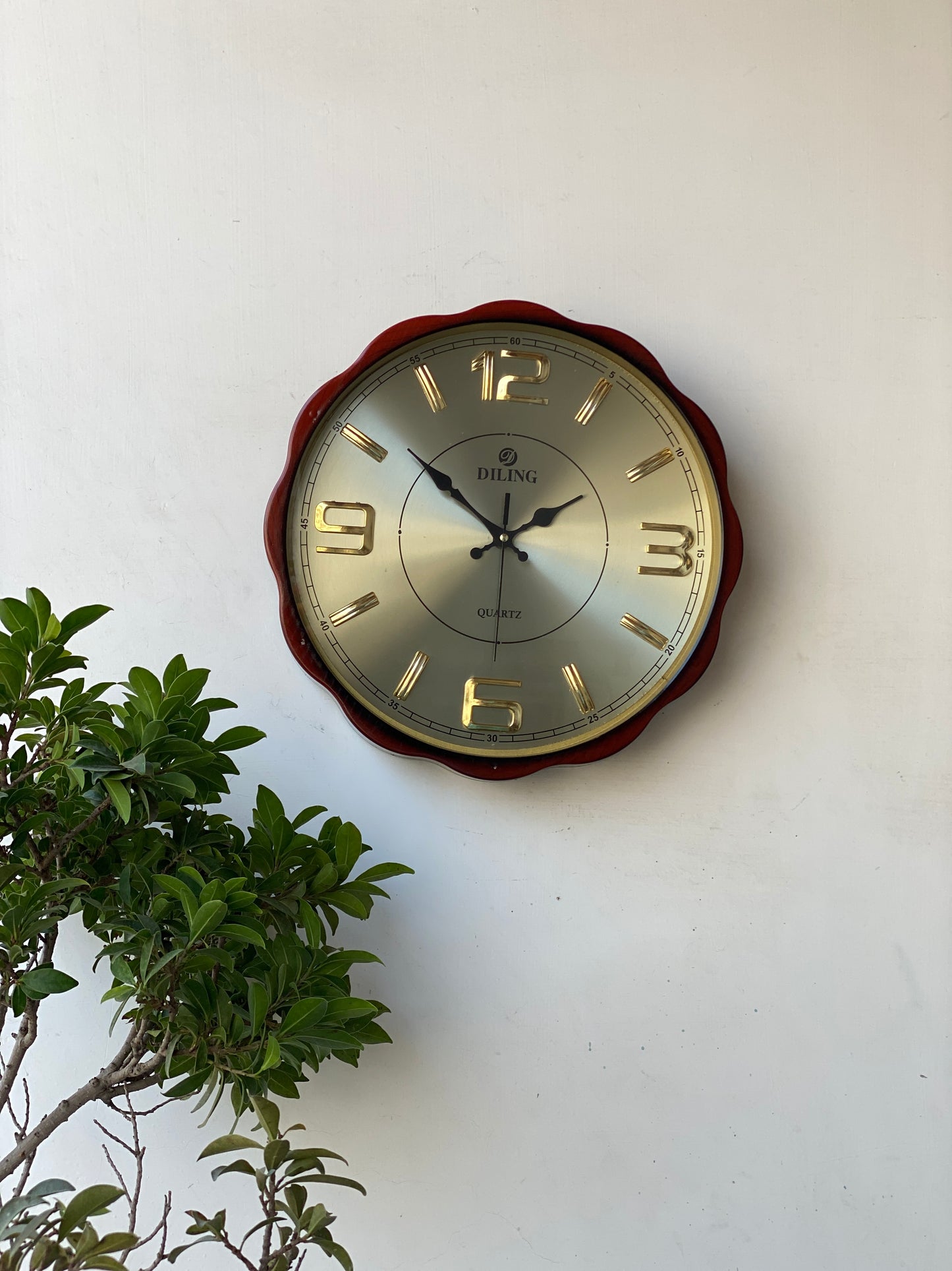 Golden Scallop Wall Clock CS-026