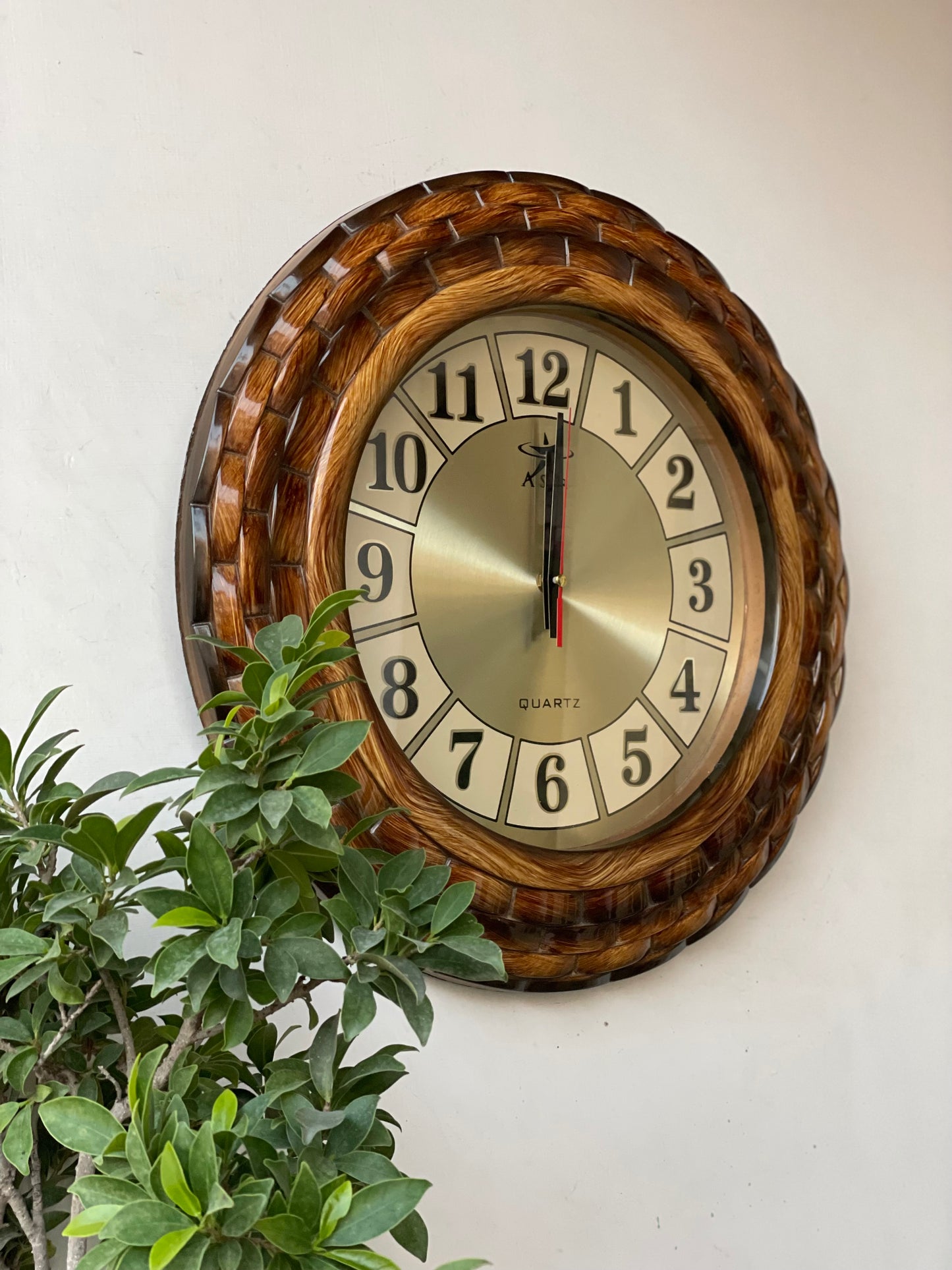 Rusty Basket Wall Clock CS-010