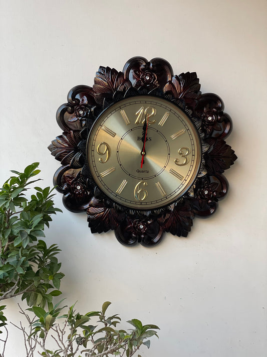 Floral Round Wall Clock CS-001