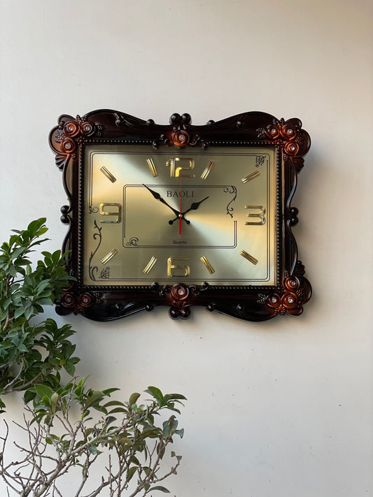 Floral Rectangle Wall Clock CS-007