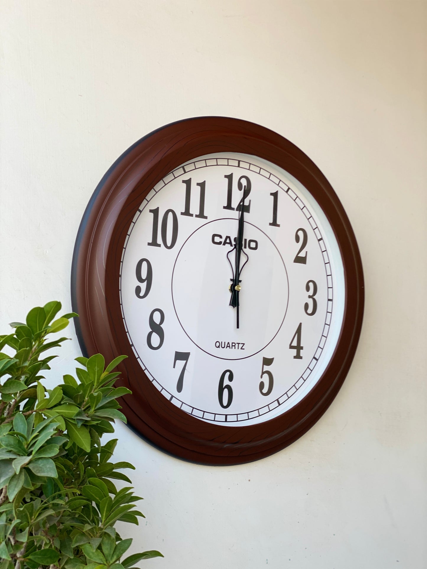 Classic Casio Brown Wall Clock CS-037